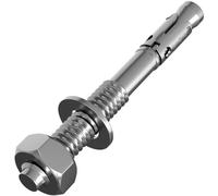 5x Lumonic Ancre lourde M16x145mm | ancrage à clavette de haute qualité galvanisé | Montage traversant, IMMÉDIATEMENT RÉSILIENT | Ancrage dans le béton,