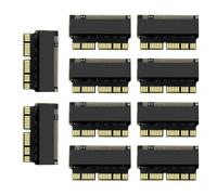 5x M.2 Adaptateur PCIe M2 au SSD pour Apple Macbook Air Pro Portable 2013 2014 2015 A1465 A1466 A1502 A1398 PCI-E x4 NVMe SSD - Type 10PCS-None