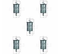 5X MAHLE / KNECHT Filtre À Carburant KL 165