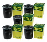 5X MANN-FILTER Filtre À Huile W 816/80