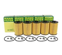 5x Mann Filtre à Huile + Hélice pour VW Golf 6 7 Passat T6 A3 A4 1.6/2.0 Tdi
