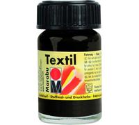 5x Marabu 1716 39 073 Noir textile 15 ml