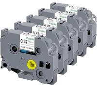 5x Msudoku Ruban TZe 12mm 0.47 Remplacement pour Brother TZe-231