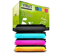 5X MWT Toner Compatible pour Brother DCP 9010 CN remplace TN-230 Noir Bleu Rouge Jaune