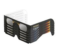 5X Omegon Lunettes à éclipse Solar Safe | Observation Solaire sûre | Conforme ISO 12312-2 | Verres en polymère Anti-Rayures | Fabriqué aux USA | pour l'éclipse Solaire 2026