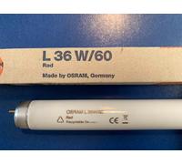 5X OSRAM LUMILUX Tube Fluorescent Rouge 36W 120Cm T8 Spectre A À G