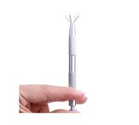 5X Outil de Ramassage à 4 Mâchoires Pince à 4 Mâchoires pour Puce IC Composant Électronique Vis à Clou Outil à Main de Serrage Argent