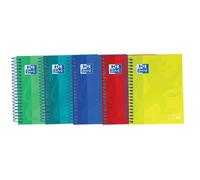 5x Oxford 400088285 Office European Book Touch - A6+, quadrillé, 120 feuilles, assorties