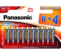 Pack de 6+4 piles Panasonic Pro Power AA-LR6 G