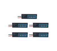 5X Panneau D'Affichage de Puissance LED Dc5-30V 12V 24V Indicateur de Puissance Batterie au Plomb-Acide au Lithium Affichage Général de la Puissance
