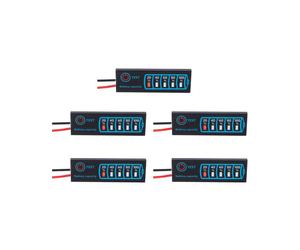 5X Panneau D'Affichage de Puissance LED Dc5-30V 12V 24V Indicateur de Puissance Batterie au Plomb-Acide au Lithium Affichage Général de la Puissance