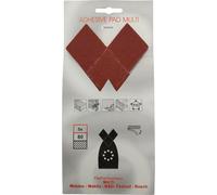 5x papier abrasif pour meuleuses angulaires 200mm x 110mm Makita Metabo Bosch Mittel 80