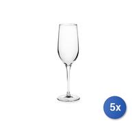5X Paquet De 3 Flûtes En Verre Transparent Cl 19. Adaptés À L'Intérieur