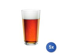 5X Paquets 3 Verres En Verre Sestriere Pinta Cl 58 Transparent Bormioli
