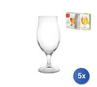 5X Paquets Bormioli Rocco De 3 Verres À Bière Modèle Executive En Verre Avec