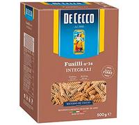 De Cecco Fusilli integrali n°34 – Pâtes italiennes à grains entiers 5 x 500 g