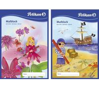 5x Pelikan 137679 Cahier de coloriage MC 4/100 DIN A4 70 g/m² 100 feuilles
