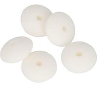 5X Perle Silicone Cabochon 12X7 mm Blanc