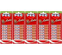 5x PEZ Recharges 6 Pièces Paquet Cola Saveur Sucreries Pour Distributeur (30