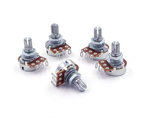 5x Potentiomètre mono linéaire Axial 5KΩ B5K pour fil a soudé