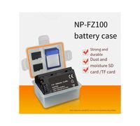 5X pour ILCE-9 A7M3 A7R3 A9 7RM3 Caméra NPFZ100 Support de Batterie en Plastique Boîtier de Stockage de Batterie