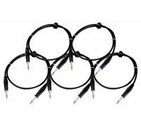 5x Professionnel Câble Audio Jack 6.35 mm pour Instruments Guitar Mâle Mono 1 m