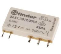 5X Relais: Électromagnétique SPDT, 12VDC, 6A, 34.51.7.012.0010 Finder