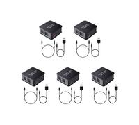 5X Répartiteur Audio Optique Numérique 1X3, Répartiteur Audio Numérique à Fibre Optique SPDIF TOSLINK, 1 en 3 Sorties, pour DVD HDTV -Ray