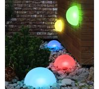 5x RGB LED Demi Boule Lampes Jardin Solaire Changement Beet Cour Lumières Pointe