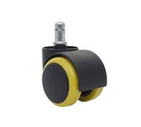 5x Roulettes Pour Sol Dur Hwc-H86, Roulettes Pour Chaise De Bureau, 150kg Capacité De Charge 50mm Jaune Multicolore
