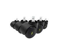 5x ROLO ESD 10mm/50mm Sols durs - Roulettes Noir