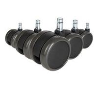5x ROLO FREE 11mm/65mm Sols durs - Roulettes Noir