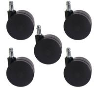 5x Roulettes Universelles T533, Charge Jusqu'à 150kg, Roulettes Pour Chaises De Bureau Multicolore