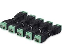 5X Set Adaptateur Prise RCA - Connecteur câble Prise RCA/Cinch - Connecteur fiche mâle et Femelle vers borne AV connecteur Audio vidéo