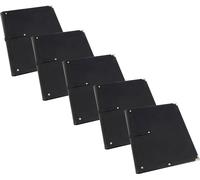 5x Set Professional A4 Porte Partition Chorale Noir de Musique en Cuir Imitation