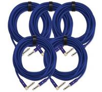 5x SET Pronomic Trendline INST-6B câble à instrument 6 m bleu G