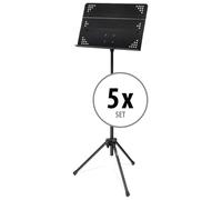 5x Set Pupitre Musique Orchestre Emboîtable Partition Musicien Pliable Reglable