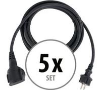 5x Set Stagecaptain PSPEXT-10 rallonge de câble IP44 10m G