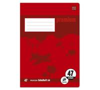 5x Staufen® 734010347 Cahier PREMIUM LIN 47 - A4, 16 feuilles, 90 g/qm, quadrillé