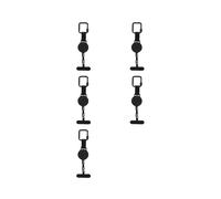 5X Support de Téléphone Rétractable Antivol, Cordon de Sécurité pour Smartphone avec Clip Ceinture, Cordon de Téléphone Portable