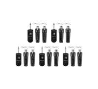 5X Système Adaptateur UHF XLR Récepteur Émetteur de Microphone Sans Fil pour Microphone Dynamique Guitare Mélangeur Audio Système PA