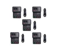 5X TEYUN Q-12 Carte Son Mélangeur Audio Carte Son Console Bureau Système Interface 4 Canaux 48V Alimentation Stéréo Ordinateur Carte Son