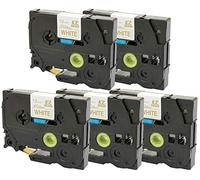 5x TZe-R234 Ruban textile or sur blanc 12mm x 4m compatible pour Brother P-Touch PT-1000 1010 3600 9600 D200 D210/VP D450/VP D600VP E100 E300VP E550WVP H101C H101GB H105 H110 H200 H300 H500 P700 P750W