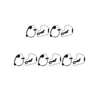 5X USB Centre D'Appel Casque avec Suppression Du Bruit Mic Monaural Casque de Musique pour PC Maison et Le Bureau Téléphone Un Service Brancher et