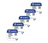 5x Varta 357 SR44SW Pile Bouton Oxyde D’Argent 1,55V Pour Montre