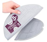 5x Vellto Lingette De Nettoyage Compatible Avec Roborock S8 S8+ Plus Pro Ultra Pièces De Rechange Lavable Microfibre Réutilisable Accessoires Aspirateur Robot
