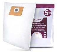 5x Vellto Sac Aspirateur Compatibles avec Kärcher 6.907-479.0 NT 361 351 25/1 AP 35/1 561 611 Eco H TE 40/1 Tact Sacs de Rechange Microfibre Poussière Filtres
