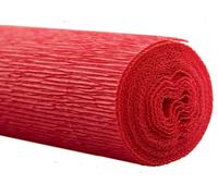 5x Werola 794048010 Papier crépon fleuriste - 50 x 250 cm, rouge orange