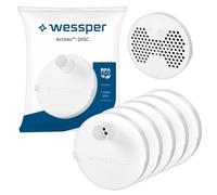 5x Wessper Actitex Disc Filtre à eau pour bouteilles Wessper Activemax Triline 1l | Non-tissé de charbon actif breveté, hautement microporeux
