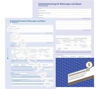 5x ZWECKFORM 2850 Formulaire "Contrat de location A4" 6 pages
